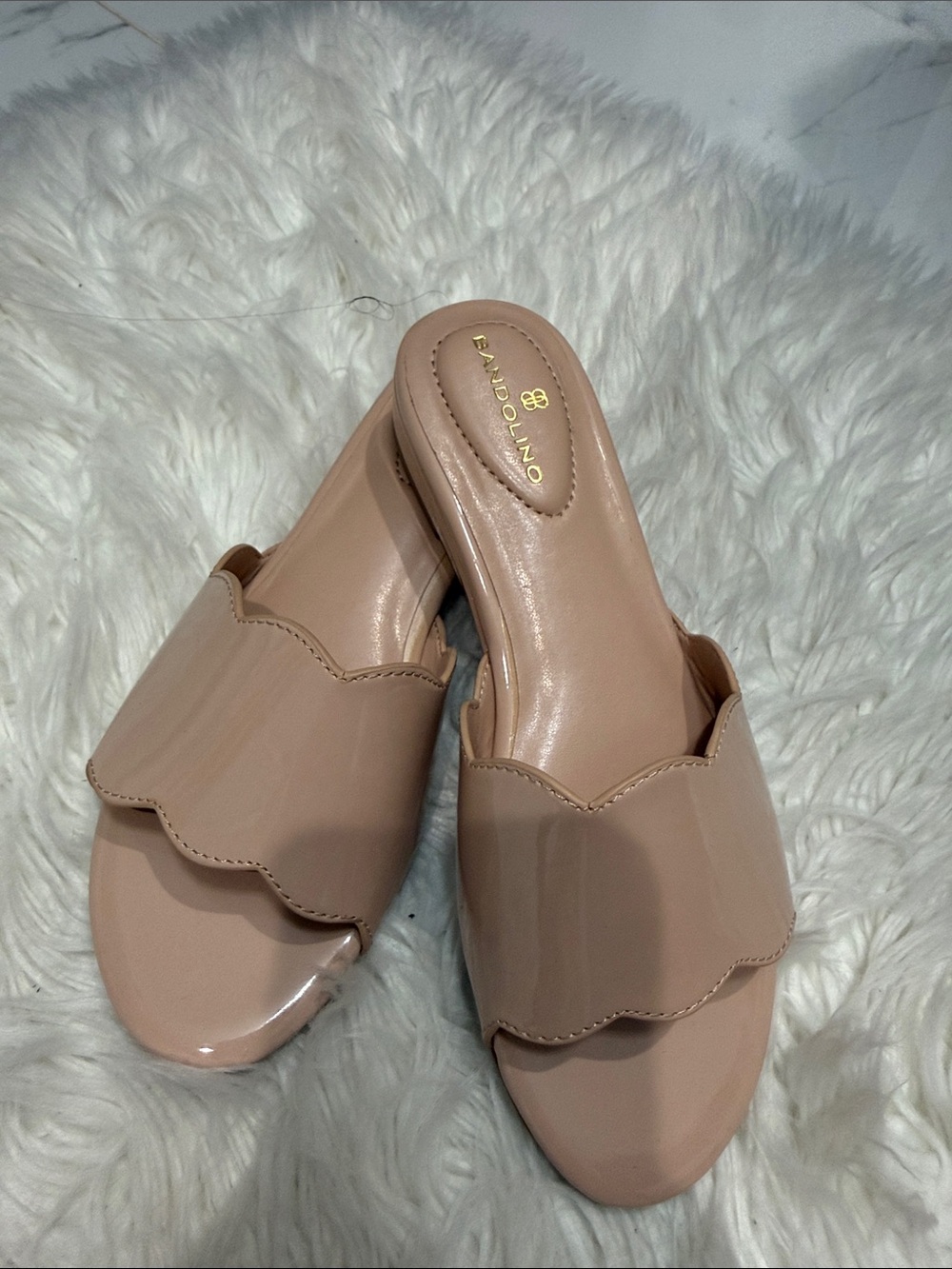 Bandolino Blush Scalloped Slide Mules - Women's